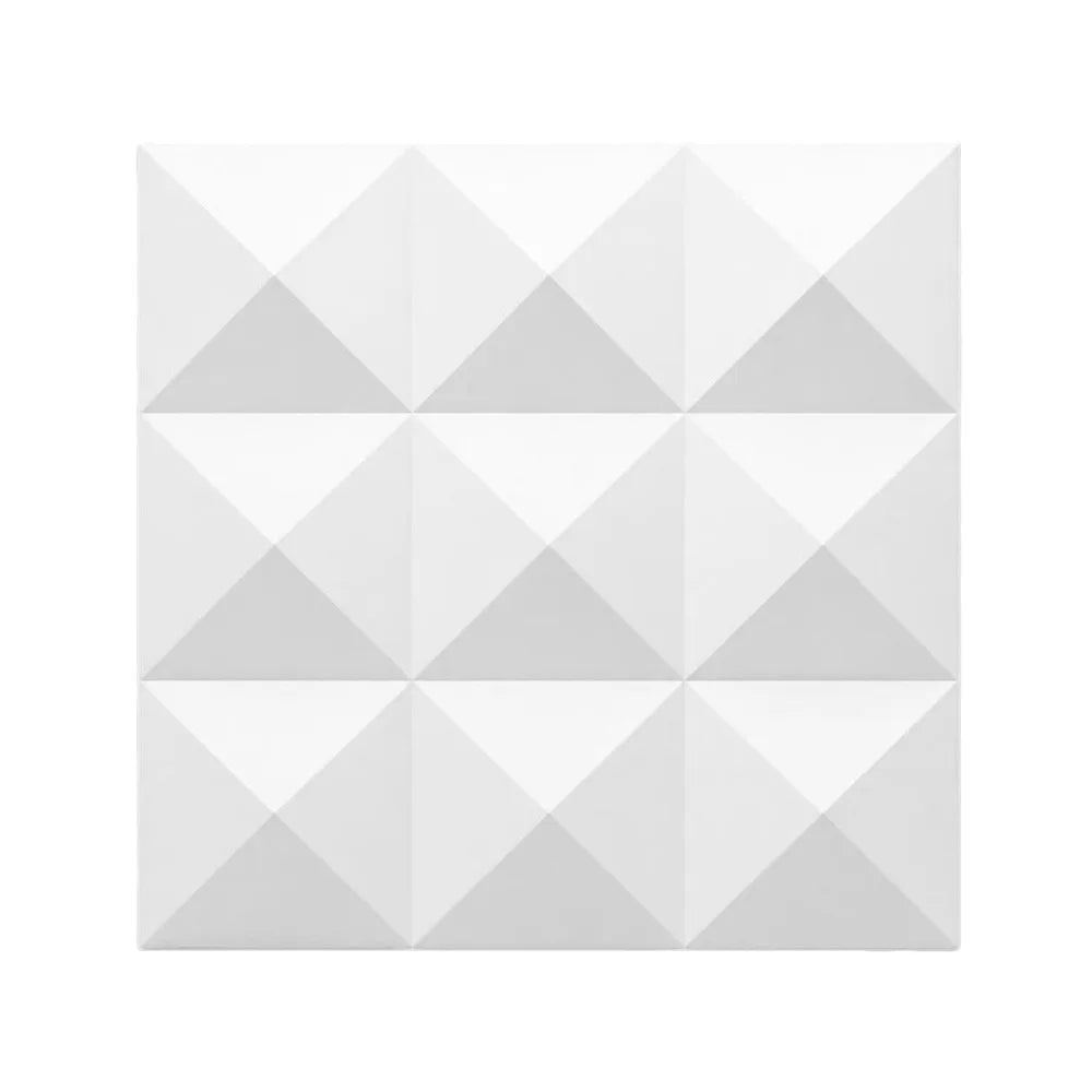 White 3D PVC Wall Panel 50x50cm – Embossed Photography Backdrop Photography Backdrop Panel SWANS 3