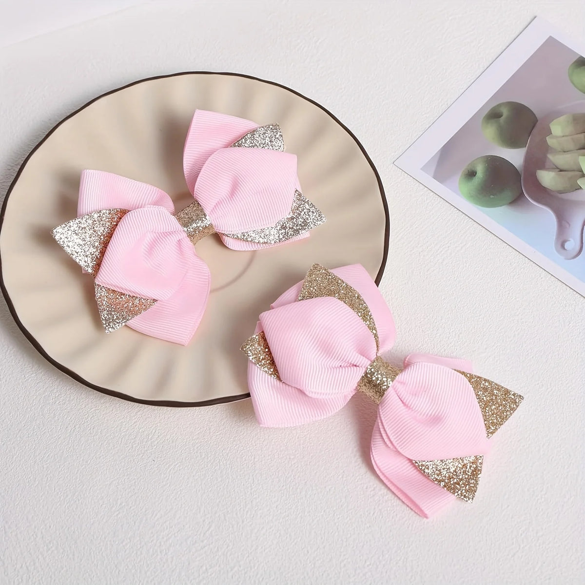 Baby Girls Bow Hair Clips – Princess Barrettes for Toddlers Baby Hair Clips SWANS