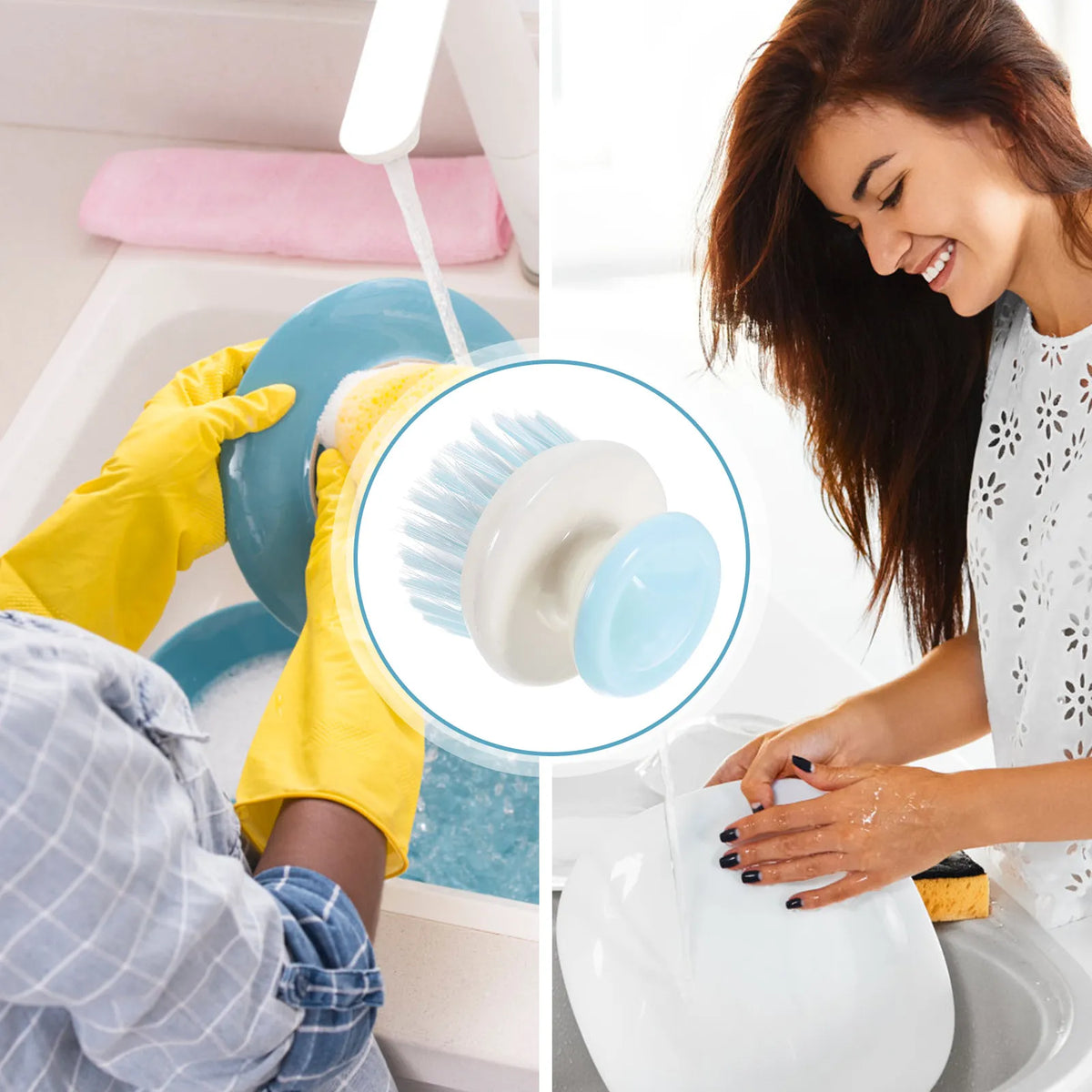 Heavy Duty Kitchen Scrub Brush – High Density Oil-Proof Bristles Kitchen Scrub Brush SWANS