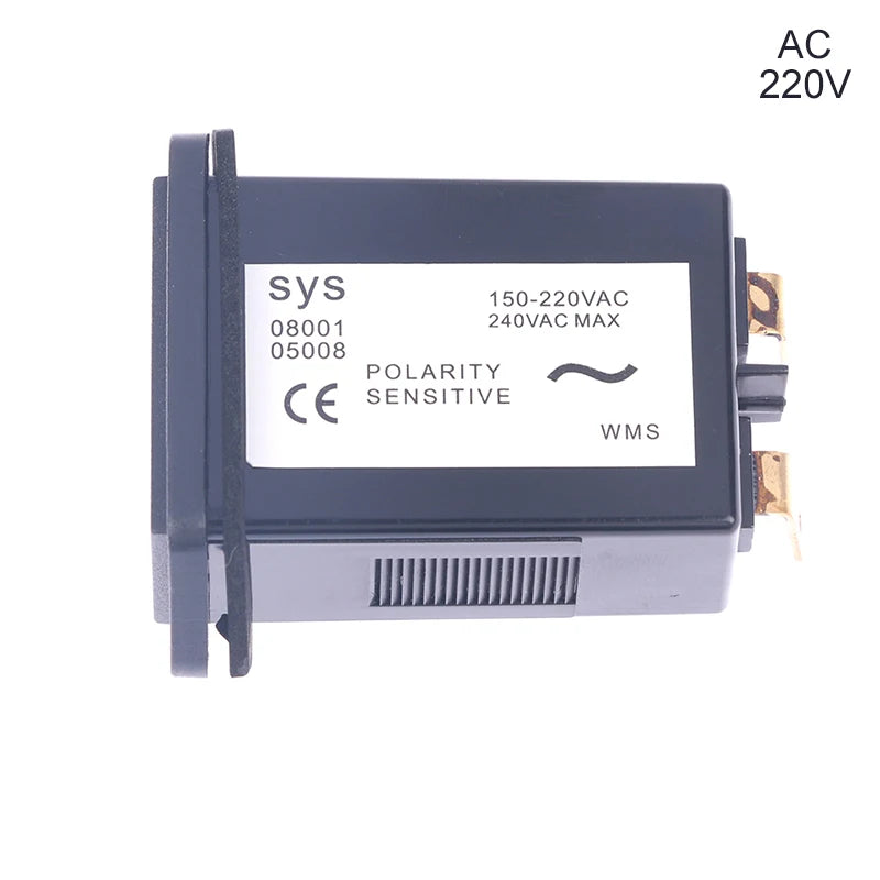 6-Digit Quartz Hour Meter Counter 12V 24V DC 110V 220V AC Hour Meter Counter SWANS AC 220V
