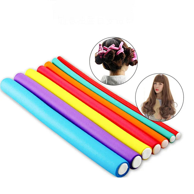 10-Pack Heatless Foam Hair Curlers – Soft Sleeping Curl Rollers Hair Curlers SWANS