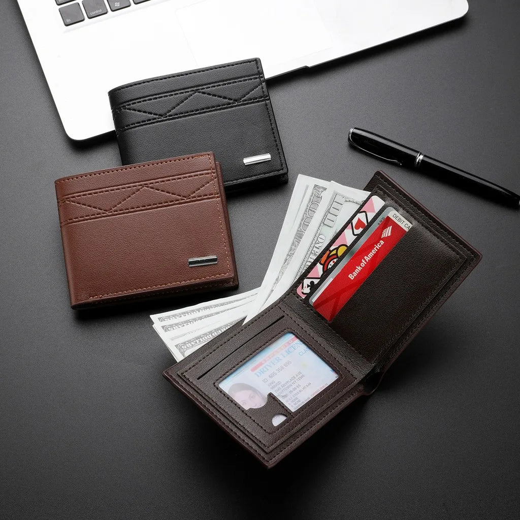 RFID Blocking Men's Bifold Wallet – PU Leather & ID Window RFID Bifold Wallet SWANS