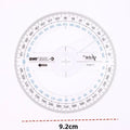 360° Circle Protractor for Geometry & Math – 1/3/5 Pack Geometry Protractor SWANS 1pcs