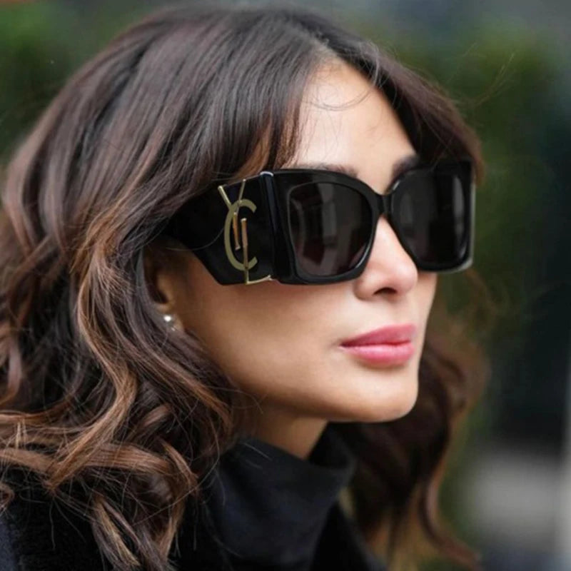 TOYEARN Oversized Cat Eye Sunglasses UV400 Vintage Shades Cat Eye Sunglasses SWANS