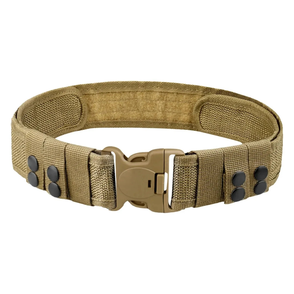 Tactical Nylon Canvas Belt – Unisex Outdoor Camouflage Work Belt Tactical Canvas Belt SWANS khaki 130cm