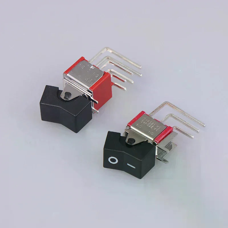 RLS-202-A4 Ship Type Rocker Arm Side Switch – Metal Button Rocker Arm Switch SWANS