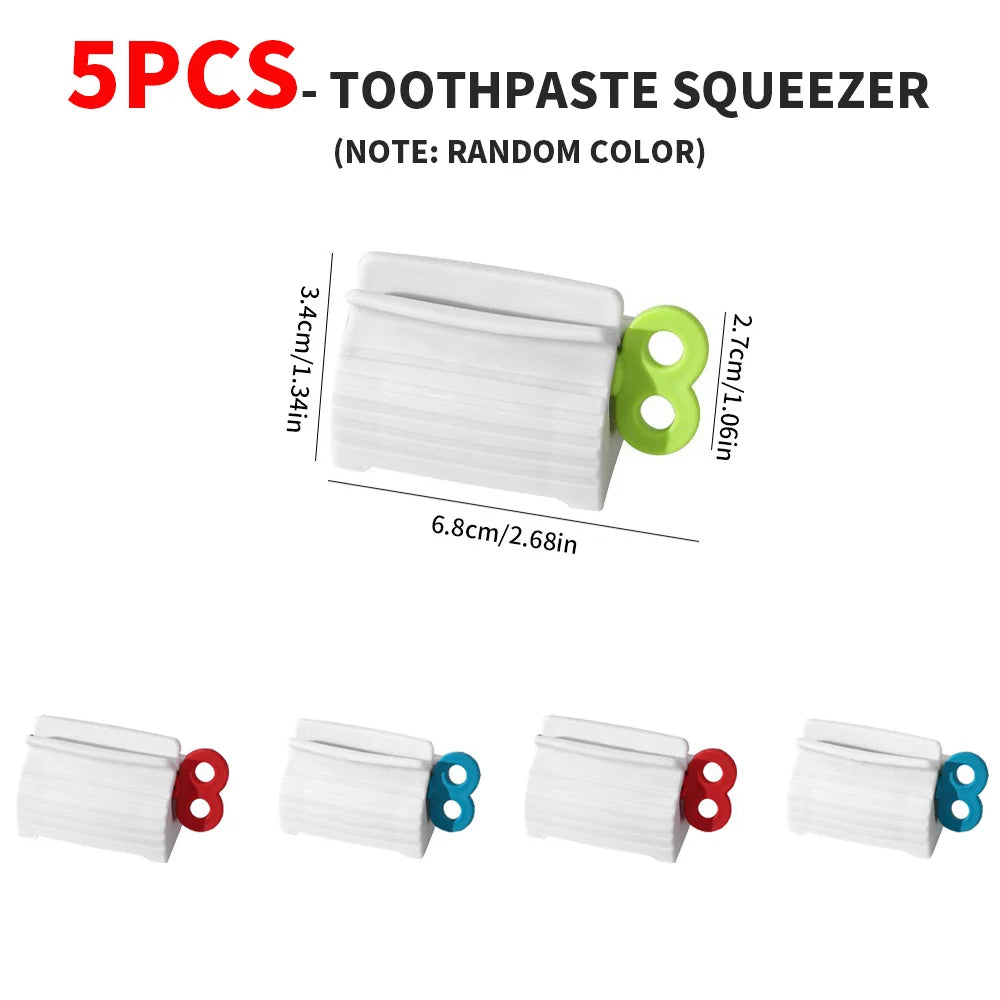 Toothpaste Tube Squeezer Rolling Dispenser Holder Toothpaste Tube Squeezer SWANS 5PCS