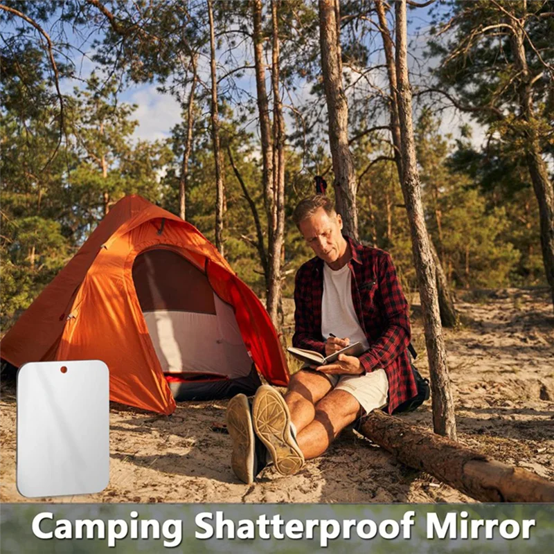Fogless Shower Mirror – Unbreakable Glass, No-Drill Install Shower Mirror SWANS