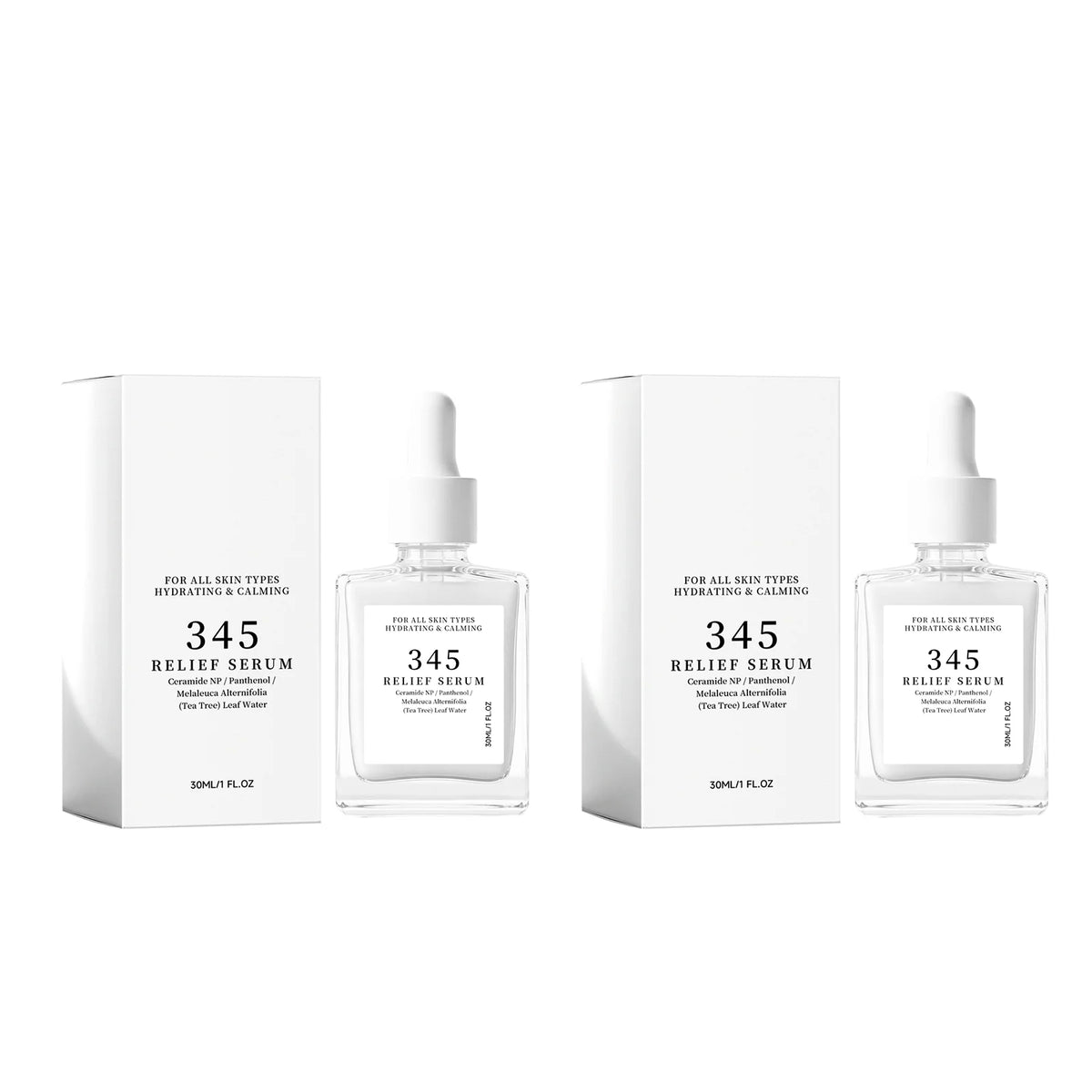 345 Relief Serum – Hydrating Barrier Repair & Brightening Face Serum SWANS 60ml boxed