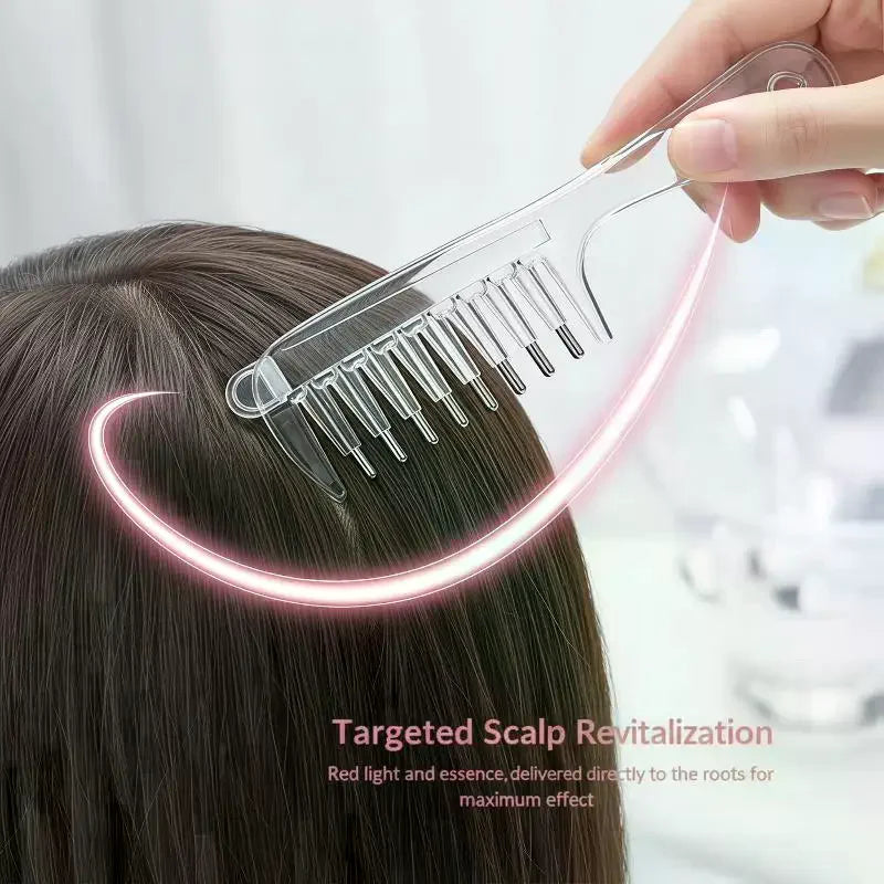 Scalp Liquid Applicator Comb – Rolling Ball Hair Serum Dispenser Scalp Applicator Comb SWANS
