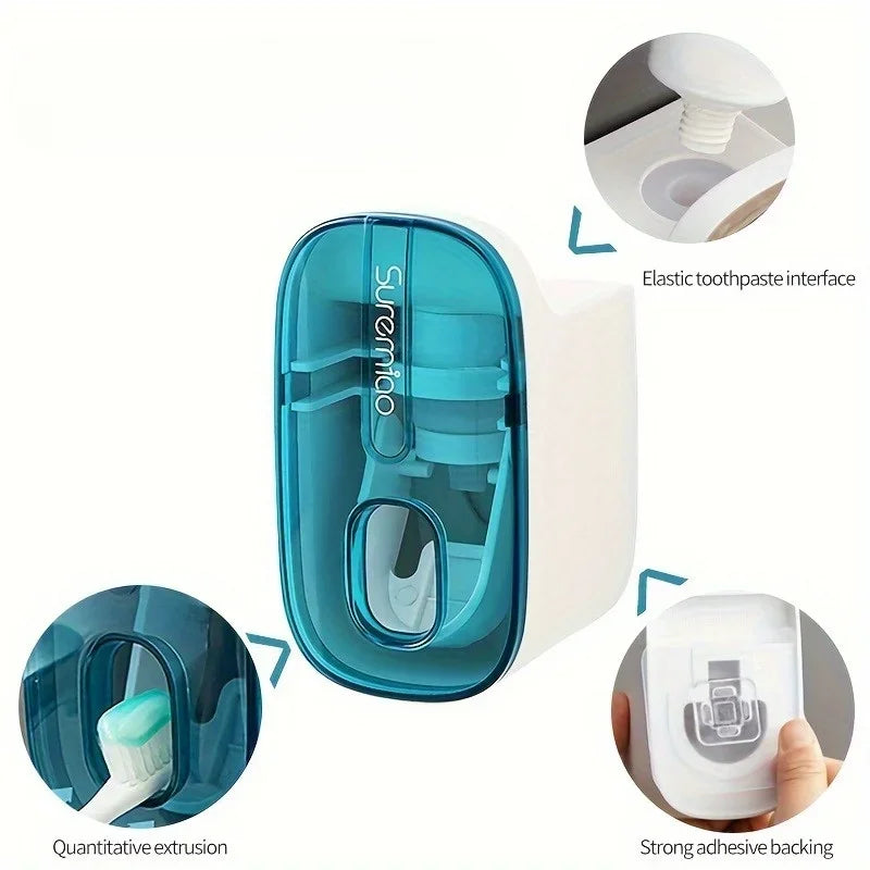 SWANS No-Drill Wall-Mounted Automatic Toothpaste Dispenser Toothpaste Dispenser SWANS