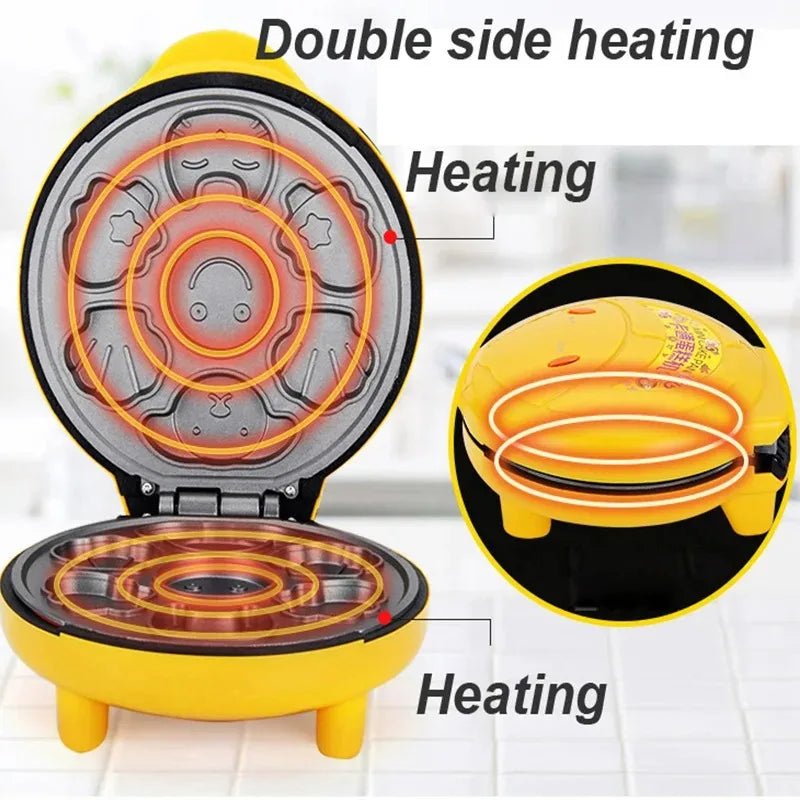 YTYIN Mini Bubble Waffle Maker 1000W – Non-Stick Egg Cake Oven Bubble Waffle Maker SWANS