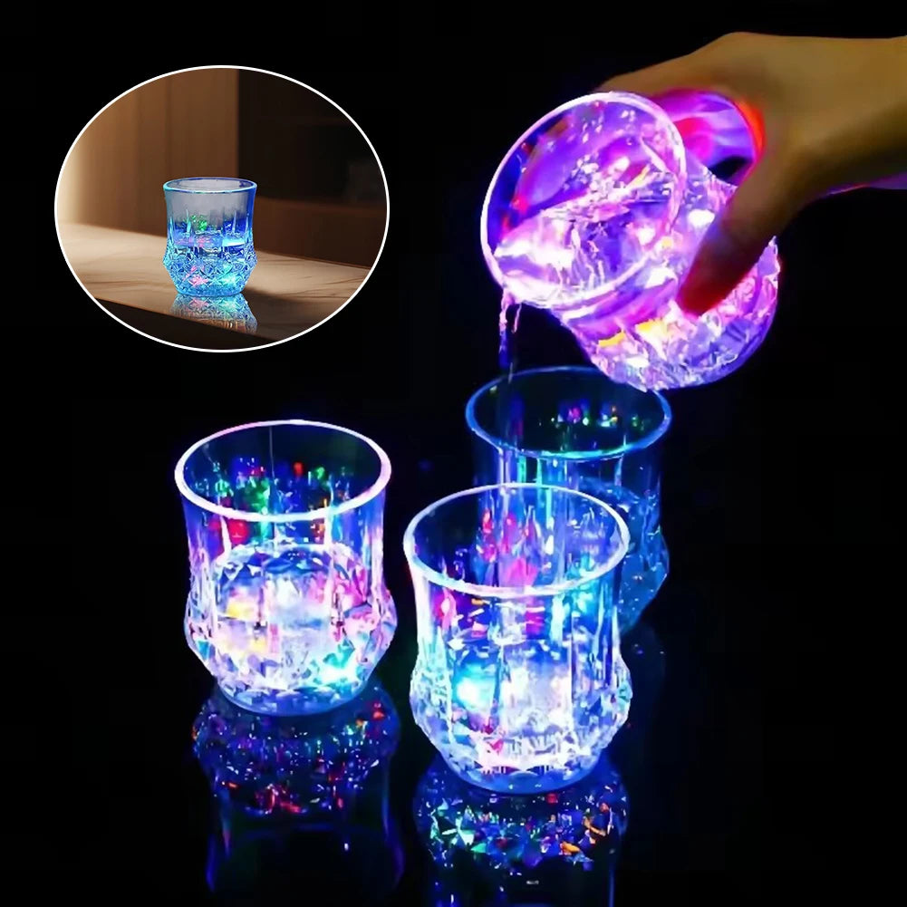 LED Color-Changing Light-Up Drinking Cups for Parties & Bar LED Drinkware SWANS