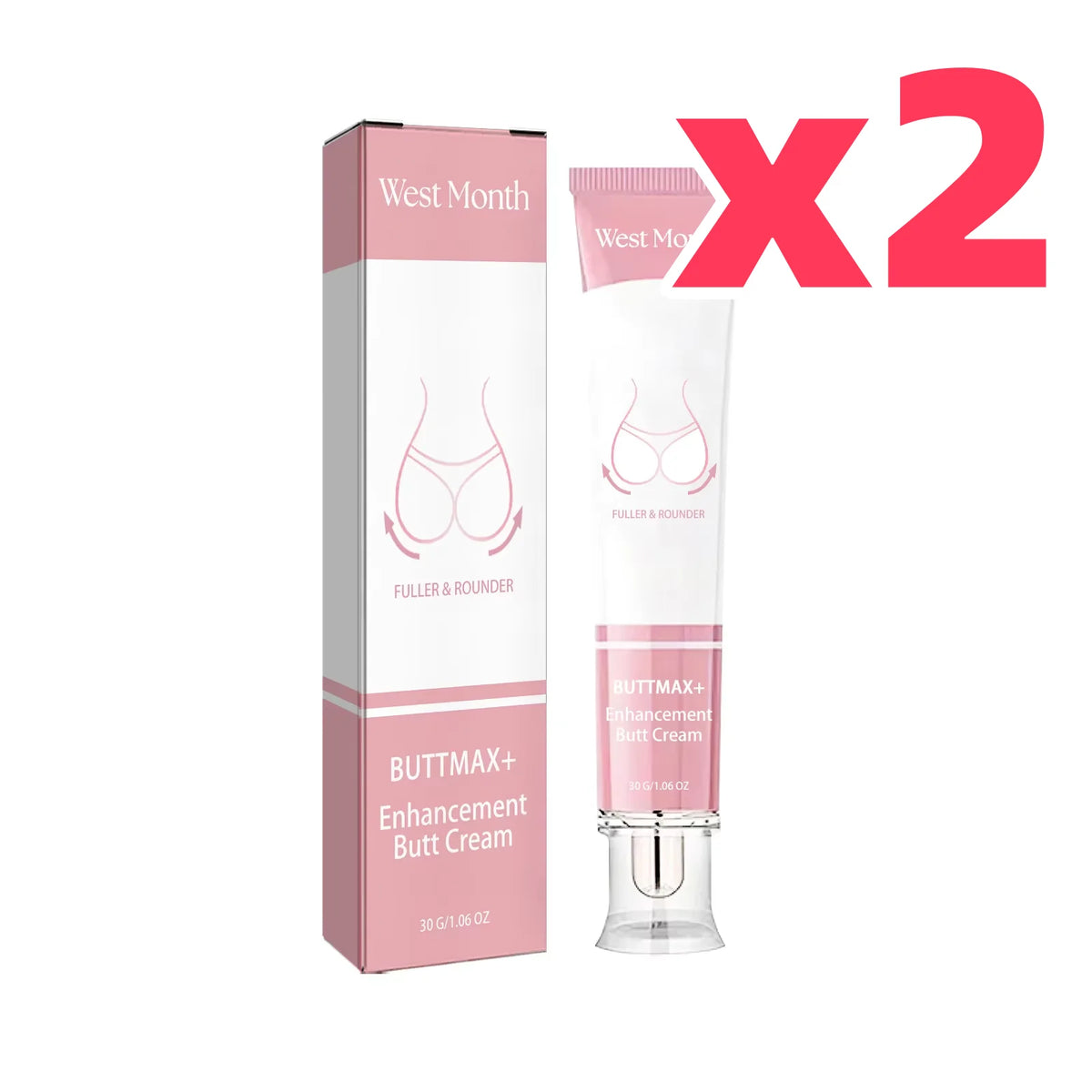 WEST MONTH Hip Firming & Sculpting Body Cream 30g Body Firming Cream SWANS 60g Boxed