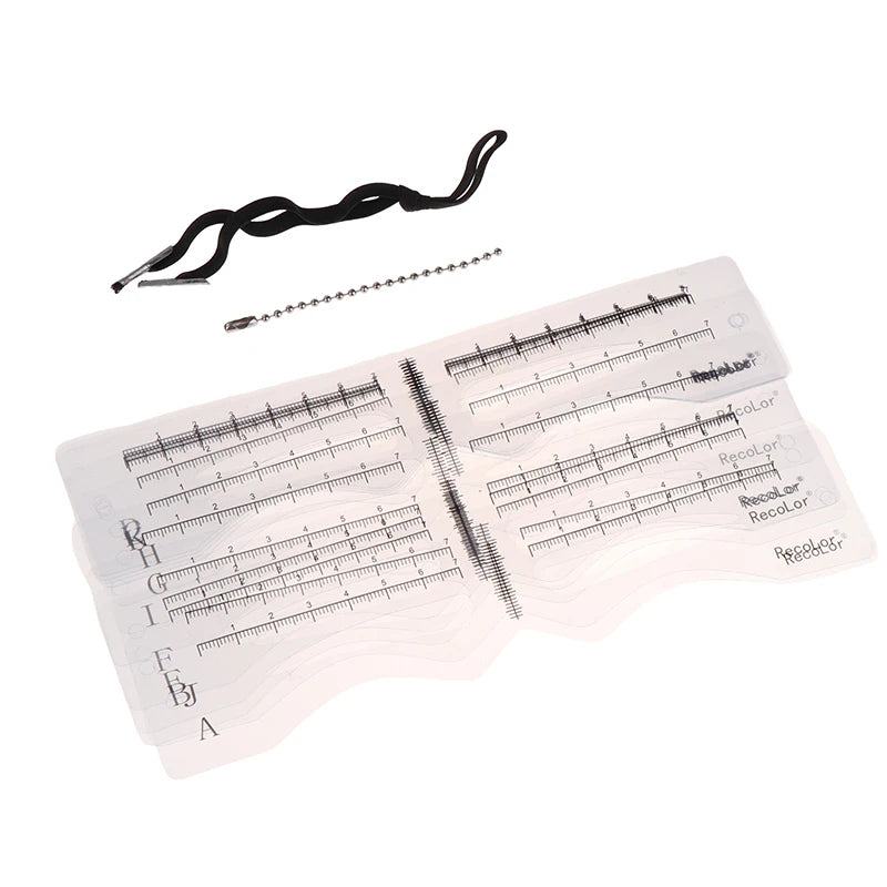 12-Pack Reusable Silicone Eyebrow Stencils – DIY Shaping Kit Eyebrow Stencil Set SWANS as pic 2