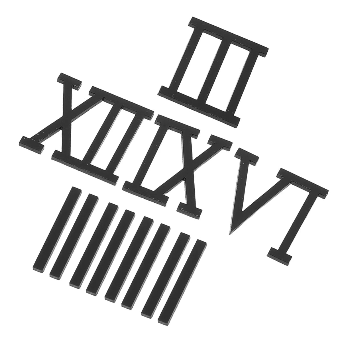 Acrylic Mirrored Roman Numeral Clock Stickers | DIY Wall Clock Clock Number Stickers SWANS