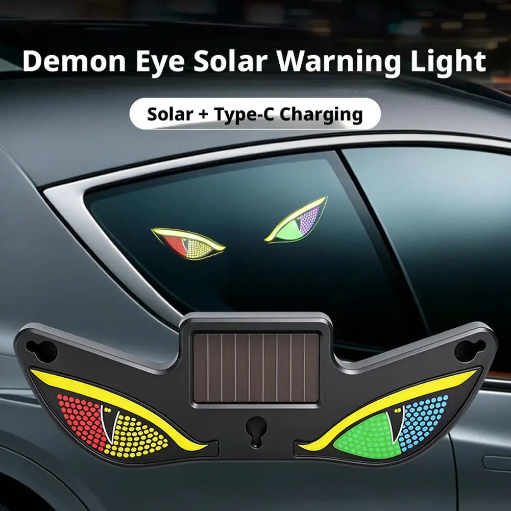 Solar Demon Eye Car LED Atmosphere Light | Dual Charge Car Atmosphere Light SWANS