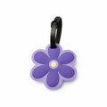 Flower Luggage Tag with Signature Card | Travel Bag ID Tag Luggage Tag SWANS Purple