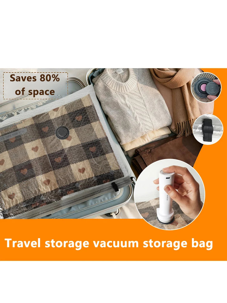 Vacuum Compression Bags for Travel – Clothes & Blanket Storage Vacuum Storage Bag SWANS