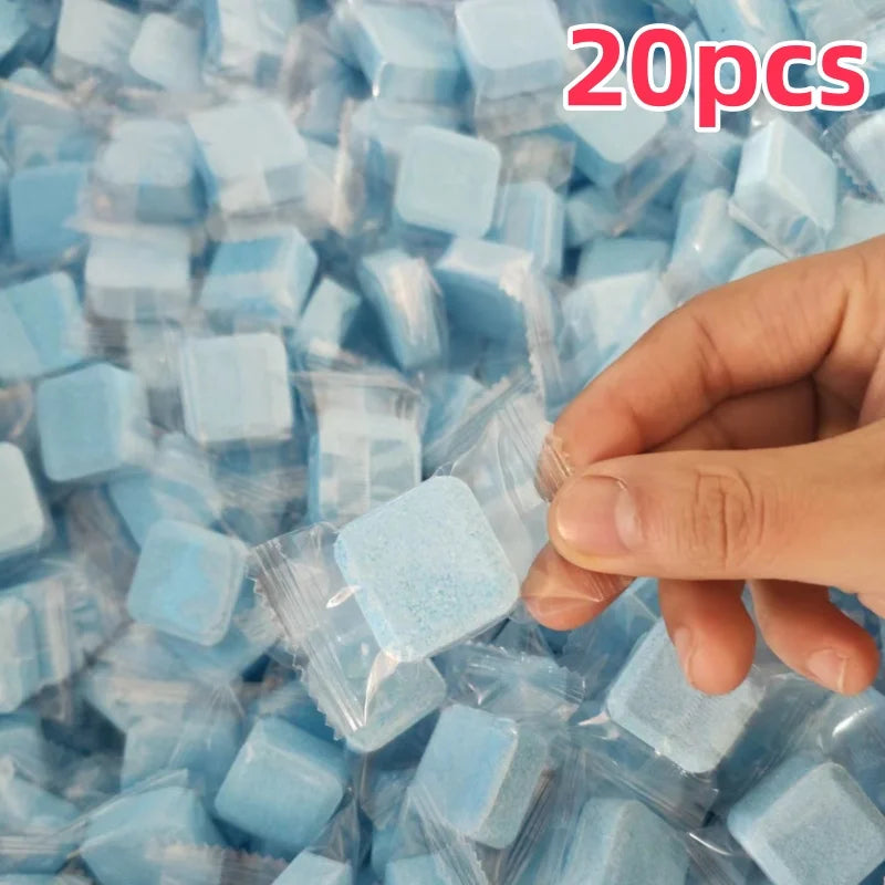 SWANS Toilet Cleaning Effervescent Tablets | 3–20 Pack Toilet Cleaning Tablets SWANS Blue 20pcs