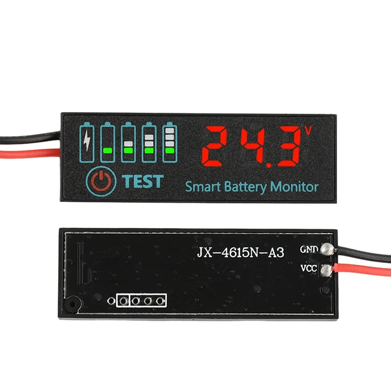 Battery Level Indicator LCD – 3S–12S Li-ion, LiPo & Lead Acid Battery Voltage Meter SWANS