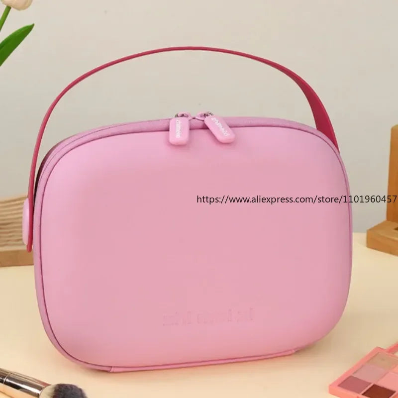 Fungoofun Large Travel Cosmetic Bag – EVA 3D Makeup Organizer Travel Cosmetic Bag SWANS