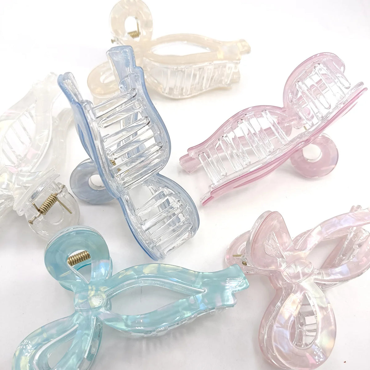Women's Bow Hair Claw Clip – Acetate Luxury Headdress Bow Hair Claw Clip SWANS