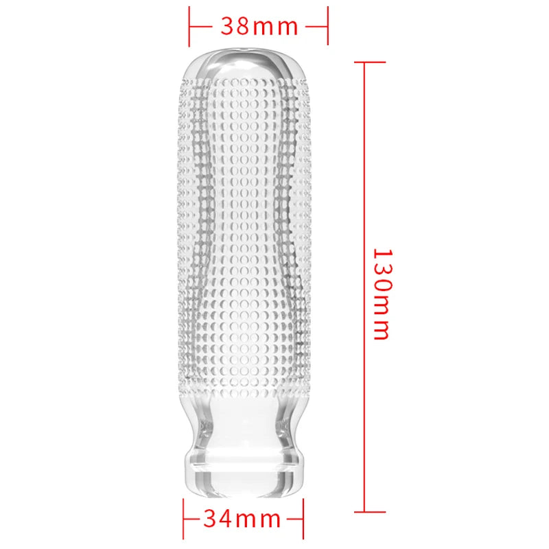 Transparent Male Stroker Cup – Soft TPE Pocket Stimulator Male Stroker Cup SWANS JX