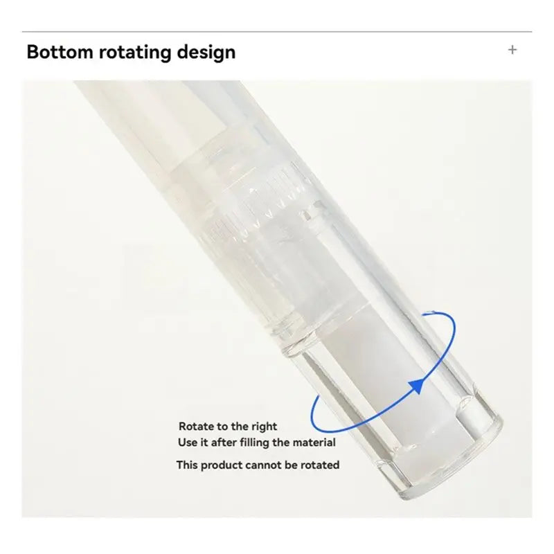20-Pack 5ML Refillable Twist Lip Gloss Tubes w/ Silicone Brush Cosmetic Applicator Pen SWANS