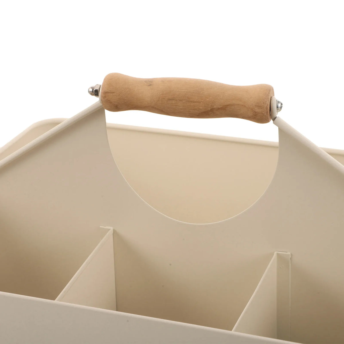4-Compartment Garden Seed & Tool Storage Caddy – White Garden Storage Caddy SWANS