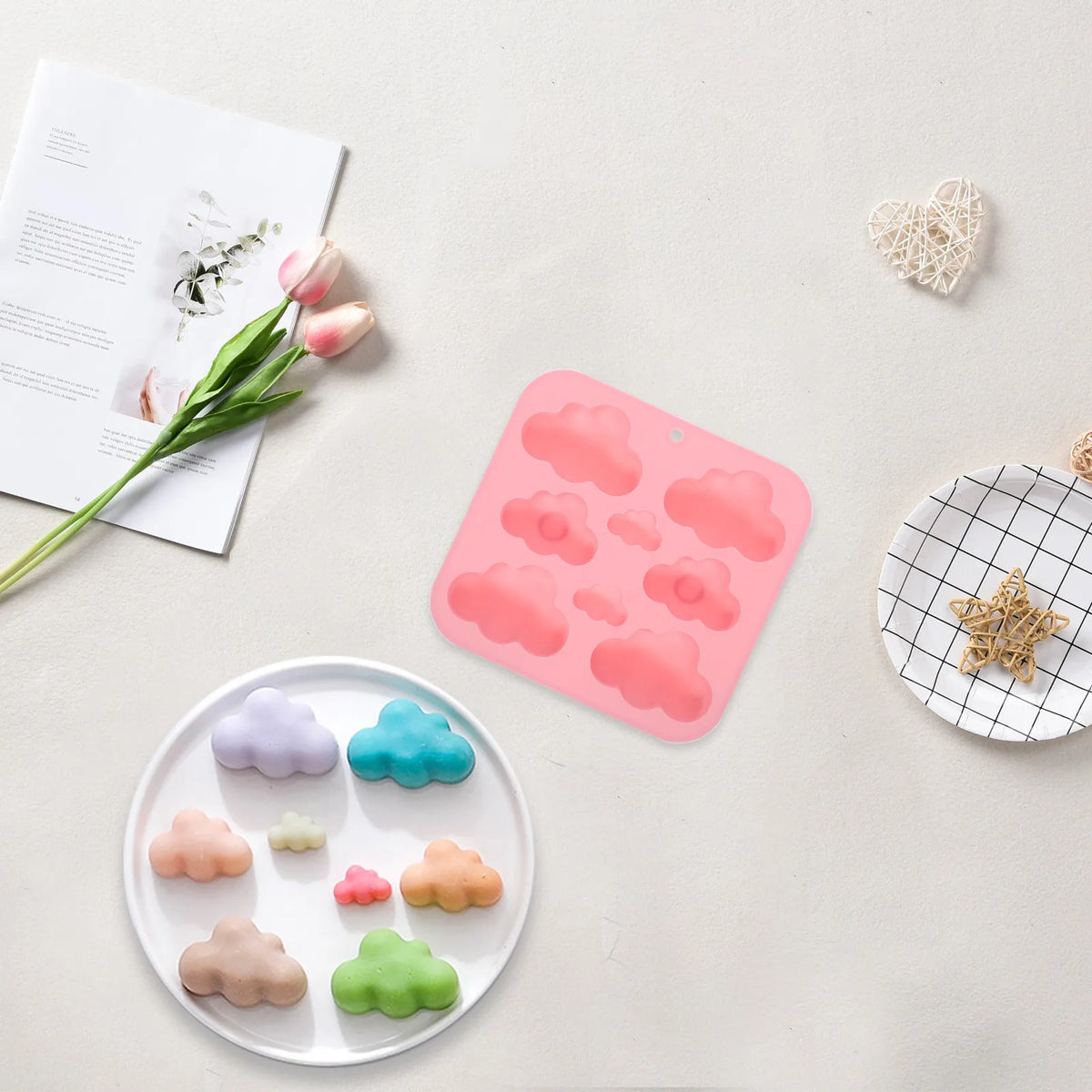 Cloud Shape Silicone Mold – Non-Stick Cake Candy DIY Baking Silicone Baking Mold SWANS