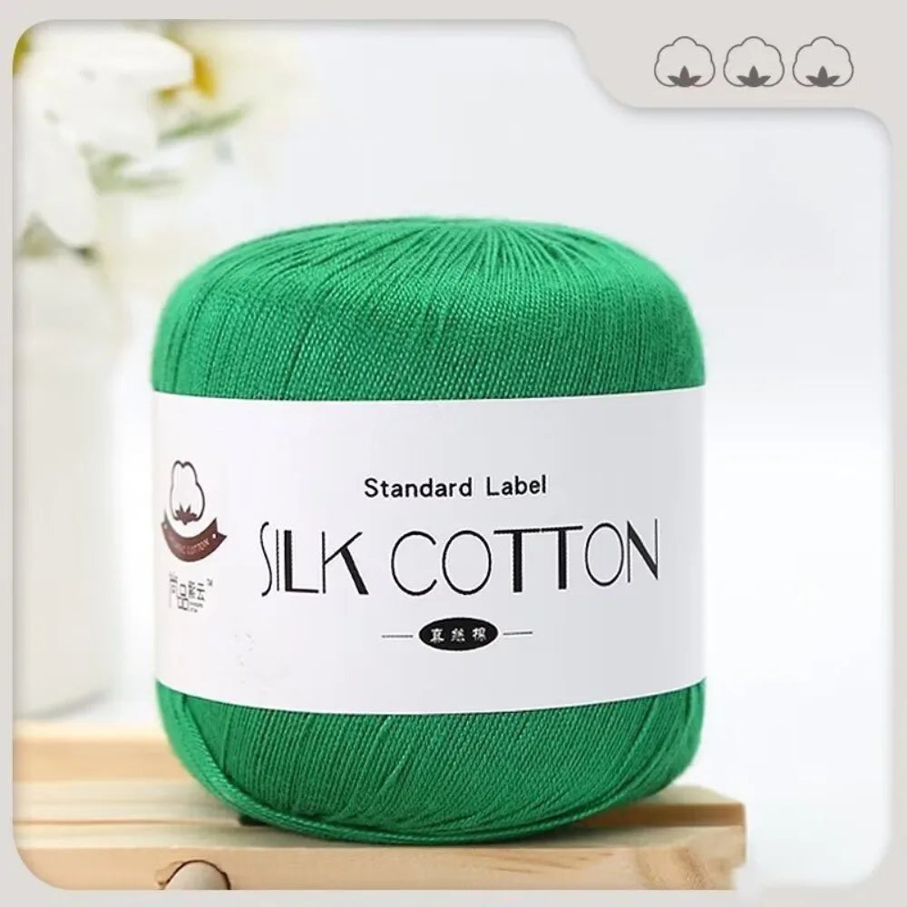 Milk Cotton Silk Yarn 50g – Soft DIY Crochet & Knitting Yarn Crochet Knitting Yarn SWANS 12