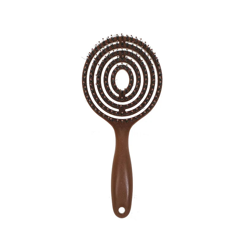 SWANS Detangling Hairbrush & Scalp Massage Comb – Curly Hair Detangling Hair Brush SWANS comb