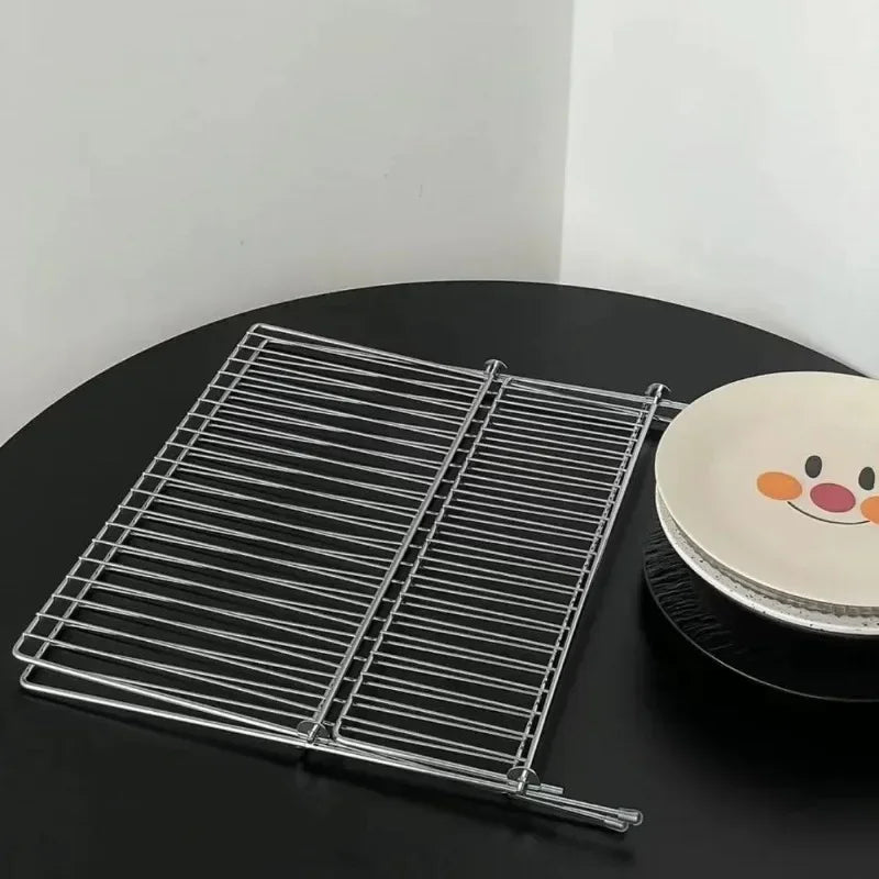 SWANS Foldable Stainless Steel Dish Drying Rack | Kitchen Organizer Dish Drying Rack SWANS