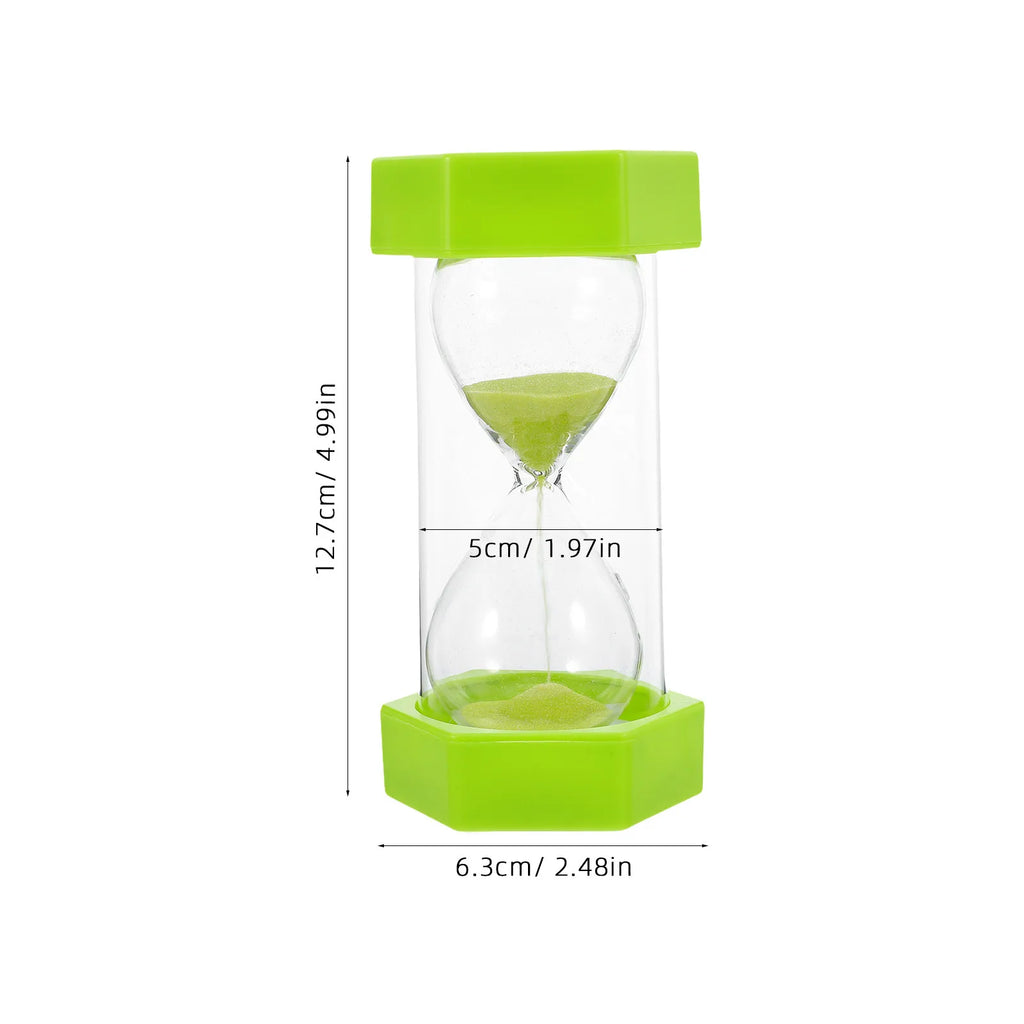 Light Green Hexagon Sand Timer – 2 Minute Visual Hourglass Sand Timer Hourglass SWANS