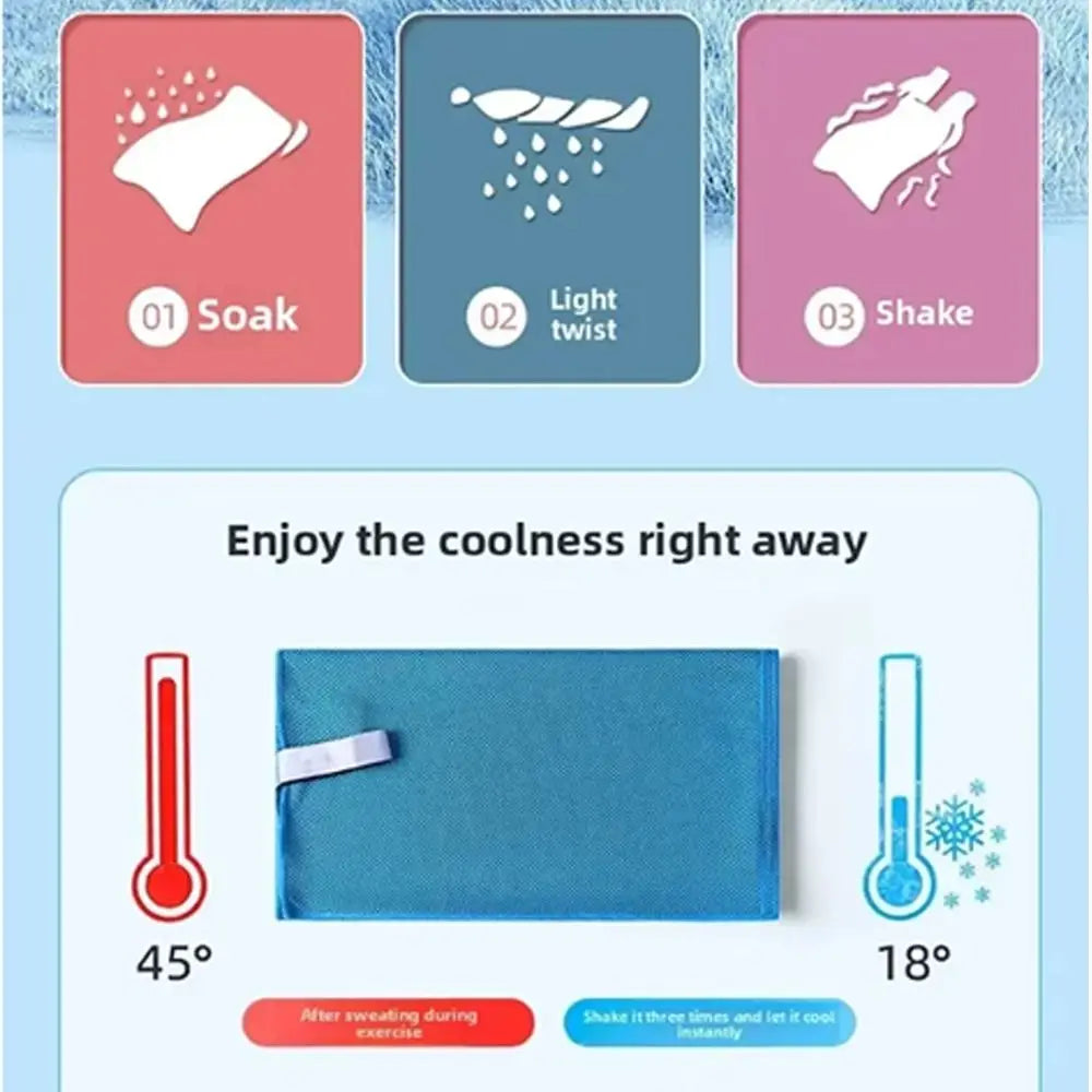 SWANS Cooling Towel – Quick-Dry Breathable Beach & Sport Cooling Sport Towel SWANS