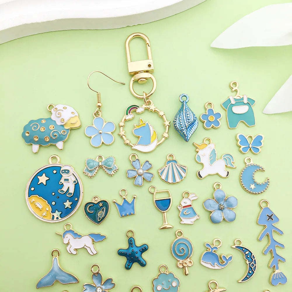 Cherry Blossom Alloy Charm Pendant for DIY Jewelry Making Jewelry Charm Pendant SWANS