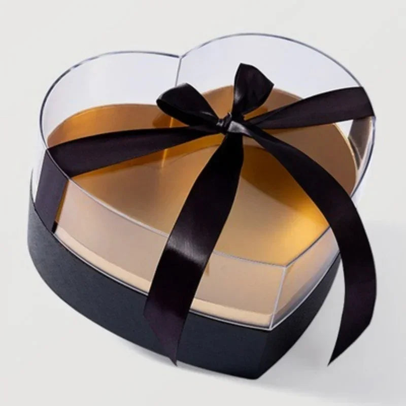 Round Rose Flower Gift Box with Window Display | Bouquet Box Flower Gift Box SWANS