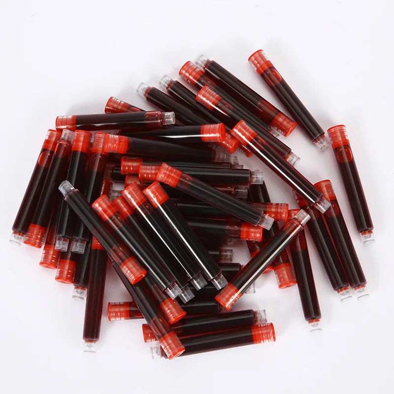 50-Pack Fountain Pen Ink Cartridges – Erasable Black & Blue Pen Ink Cartridges SWANS