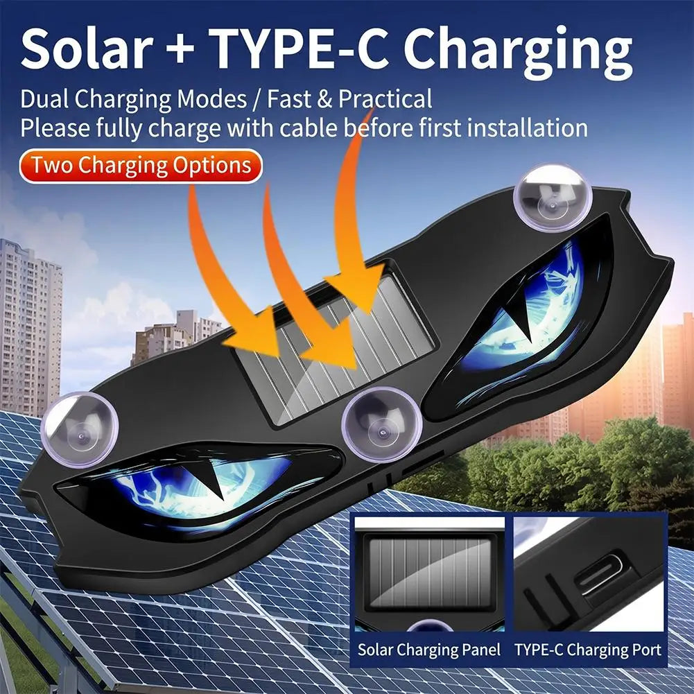 Solar Devil Eye Car Neon Light – Wireless Atmosphere Lamp Car Atmosphere Light SWANS