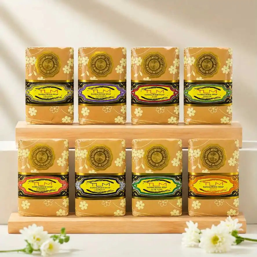 TLM Sandalwood Bar Soap – Natural Moisturizing Bath Soap 5/8 Pack Bar Soap SWANS 8pcs United States