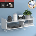 Wall-Mounted WiFi Router Shelf & Cable Box Organizer Wall Shelf Organizer SWANS White