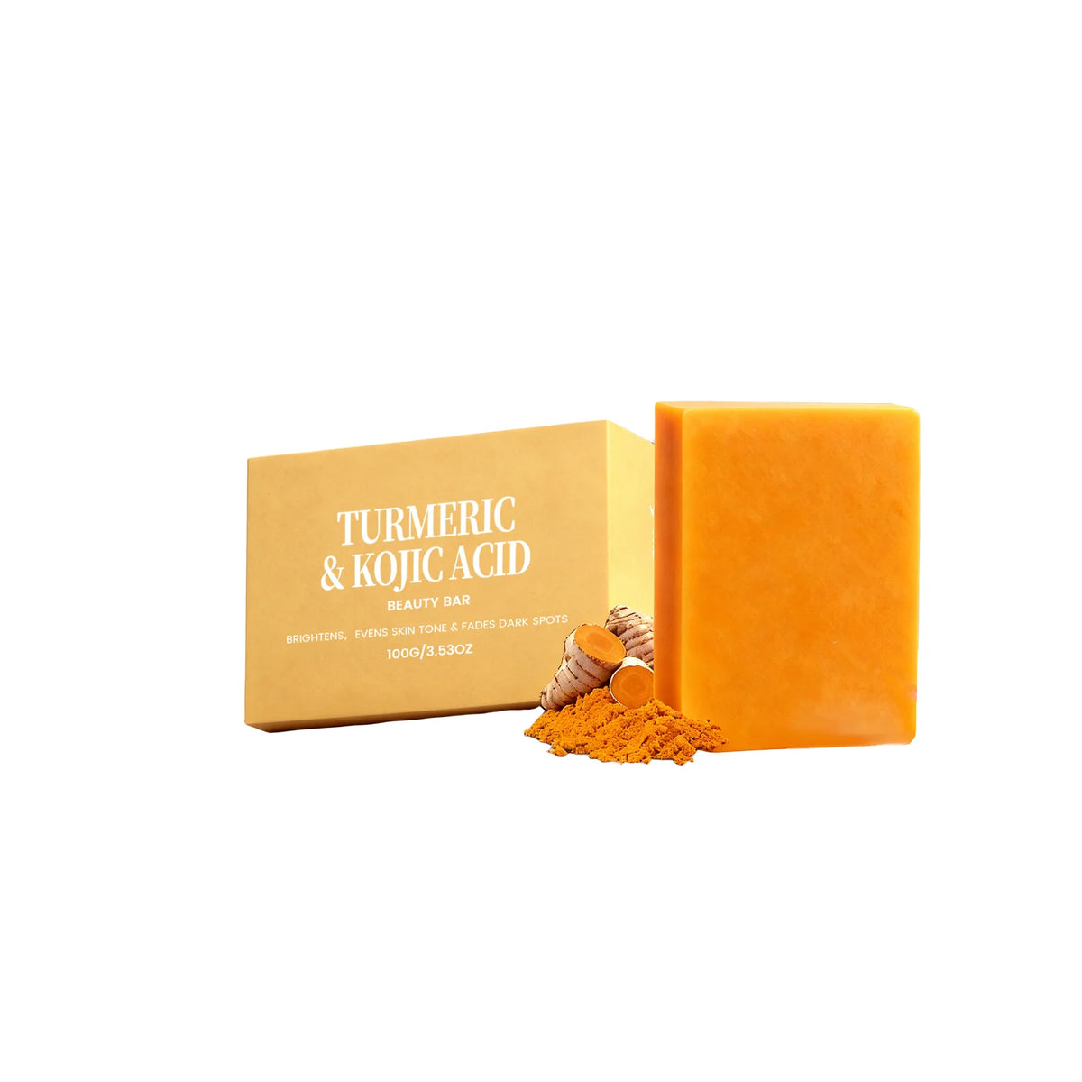Turmeric Kojic Acid Brightening Soap – Face & Body Bar Brightening Bar Soap SWANS 1pcs