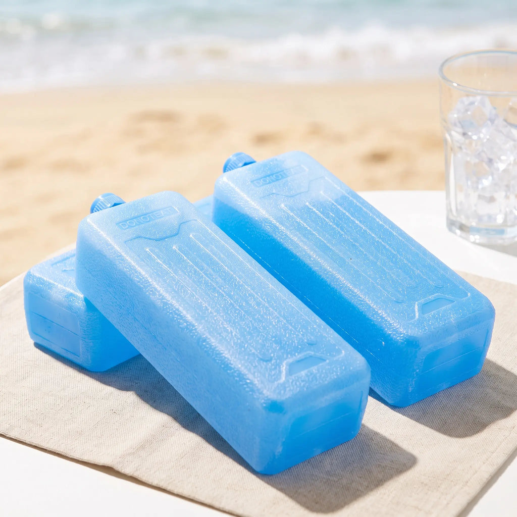 4-Pack Reusable Ice Box Containers for Freezer & Coolers Freezer Ice Box Set SWANS