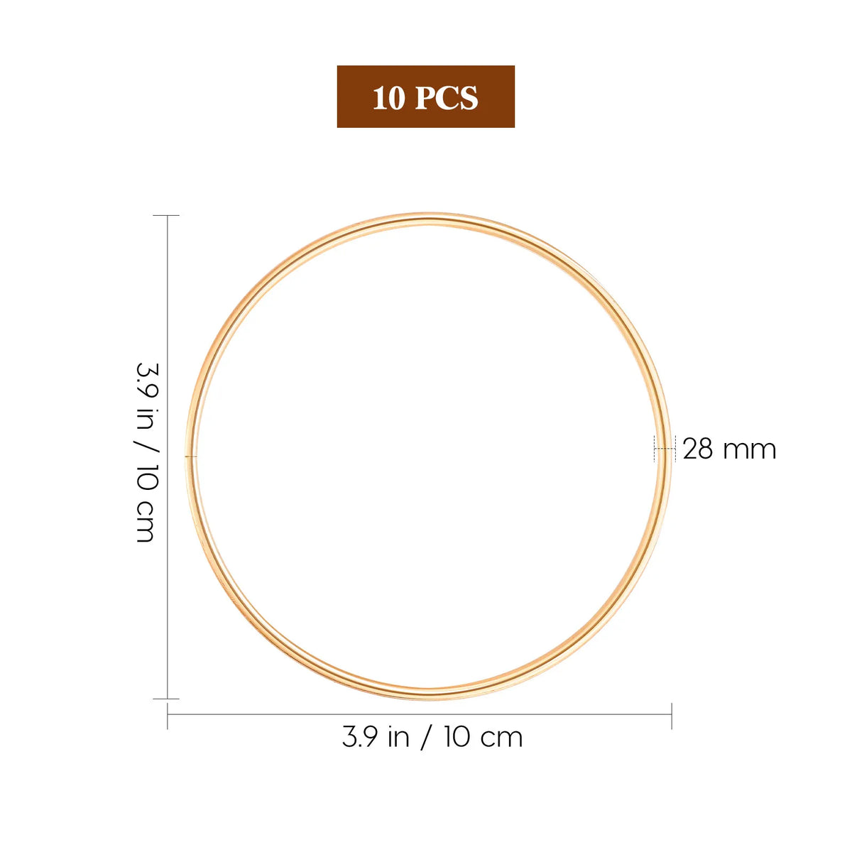 10-Pack Metal Rings for DIY Dreamcatcher & Wreath Making DIY Craft Rings SWANS