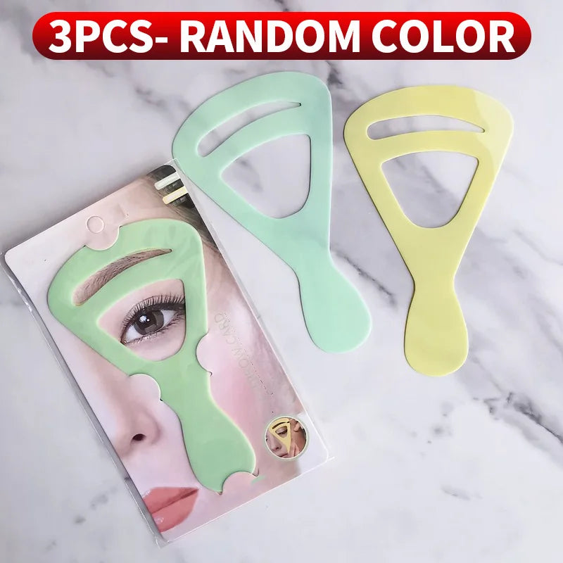 SWANS Reusable Eyebrow Stencils – 1/3/6 Piece Shaping Kit Eyebrow Stencil Set SWANS 3PCS