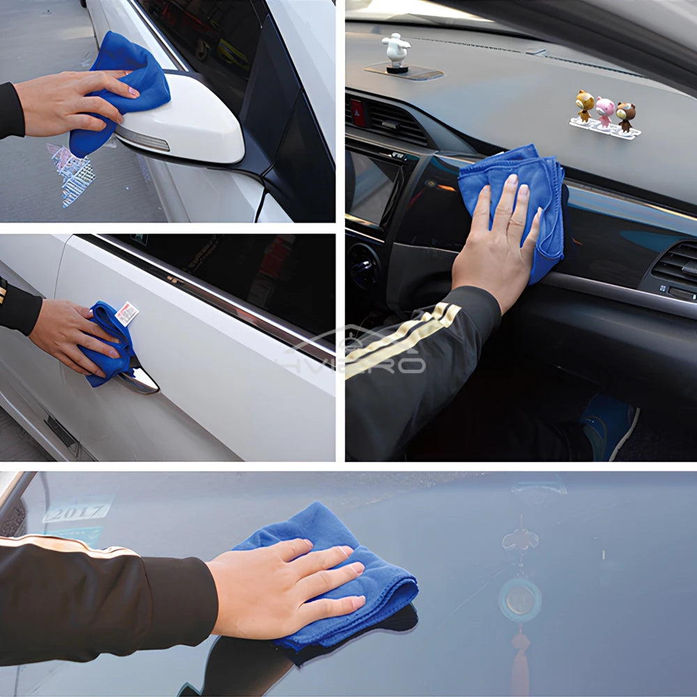 HVIERO Microfiber Car Cleaning Towels 2/5/10 Pack 25×25cm Car Detailing Towel SWANS