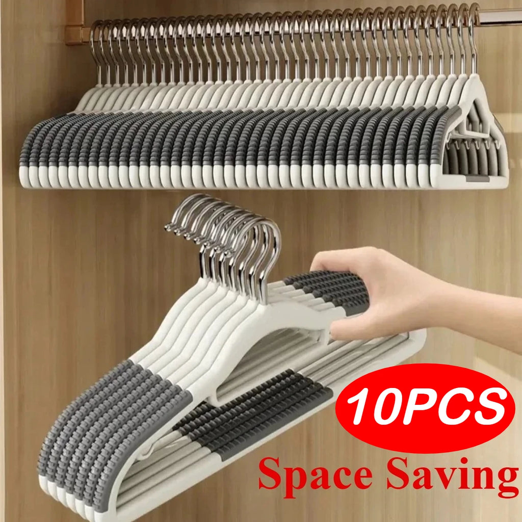 10-Pack Non-Slip Rotating Hook Clothes Hangers – Plastic Clothes Hangers SWANS