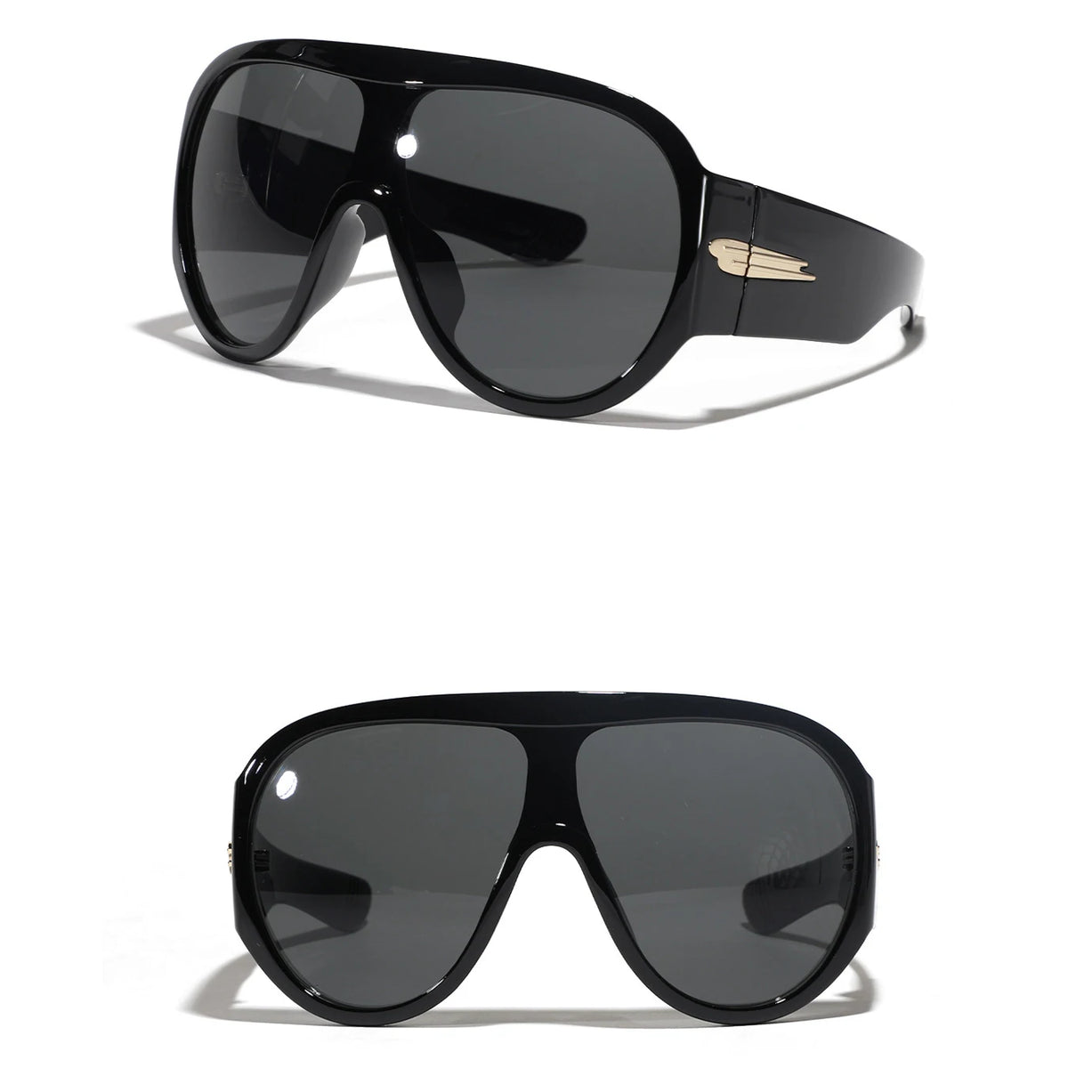 TOYEARN Oversized Y2K Punk Sunglasses – UV400 Unisex Fashion Sunglasses SWANS