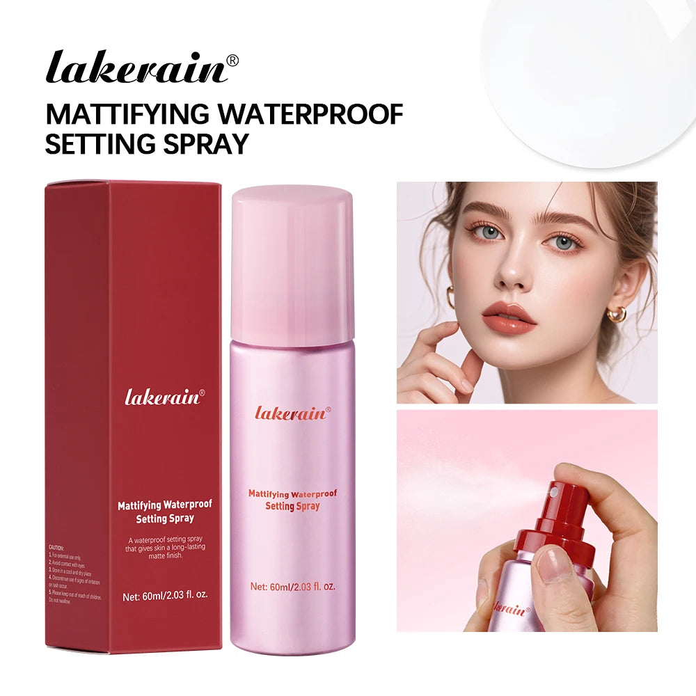 Lakerain Mattifying Setting Spray – Waterproof Oil Control 60ml Makeup Setting Spray SWANS setting spray China Mainland